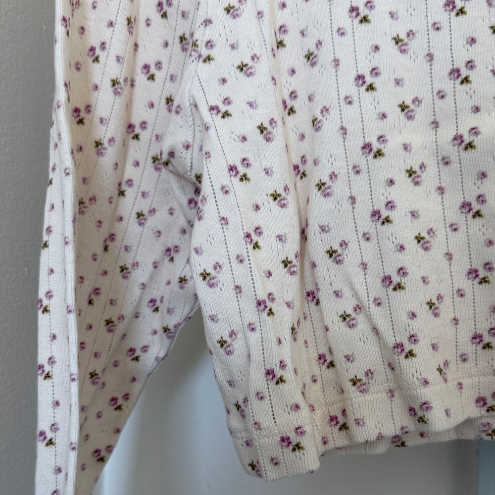 Cou Cou Intimates - English Rose - Cropped Cardi - Medium - Like New! - Picture 8 of 11